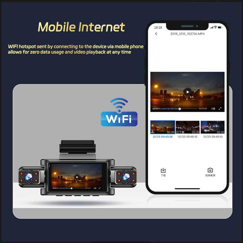 4 Kanallı Araç Kamerası 1080P  - Dash Cam Night Vision Infrared incelemesi ve fiyatı
