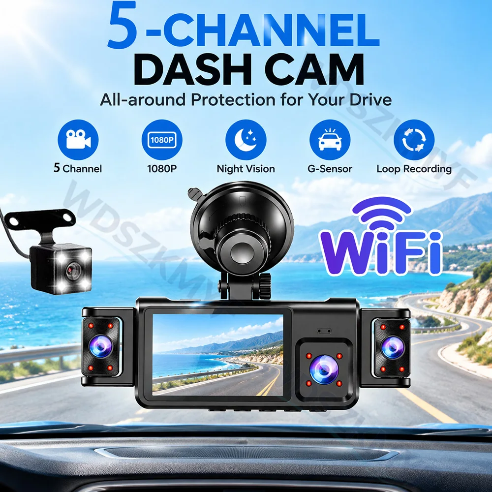 5 Kamera 360 Derece Araç DVR 1 - Dash Cam 360 Degree Panoramic incelemesi ve fiyatı