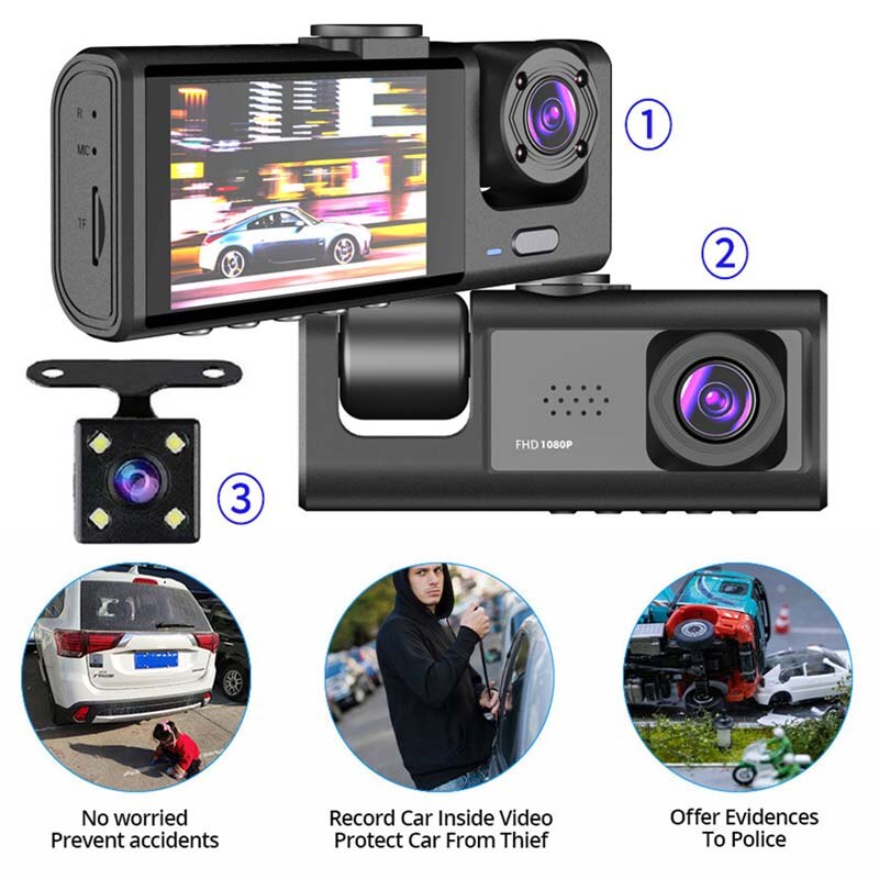 Arabalar için 1080P Çift Kamer - Dash Cam Front And Rear 4K incelemesi ve fiyatı