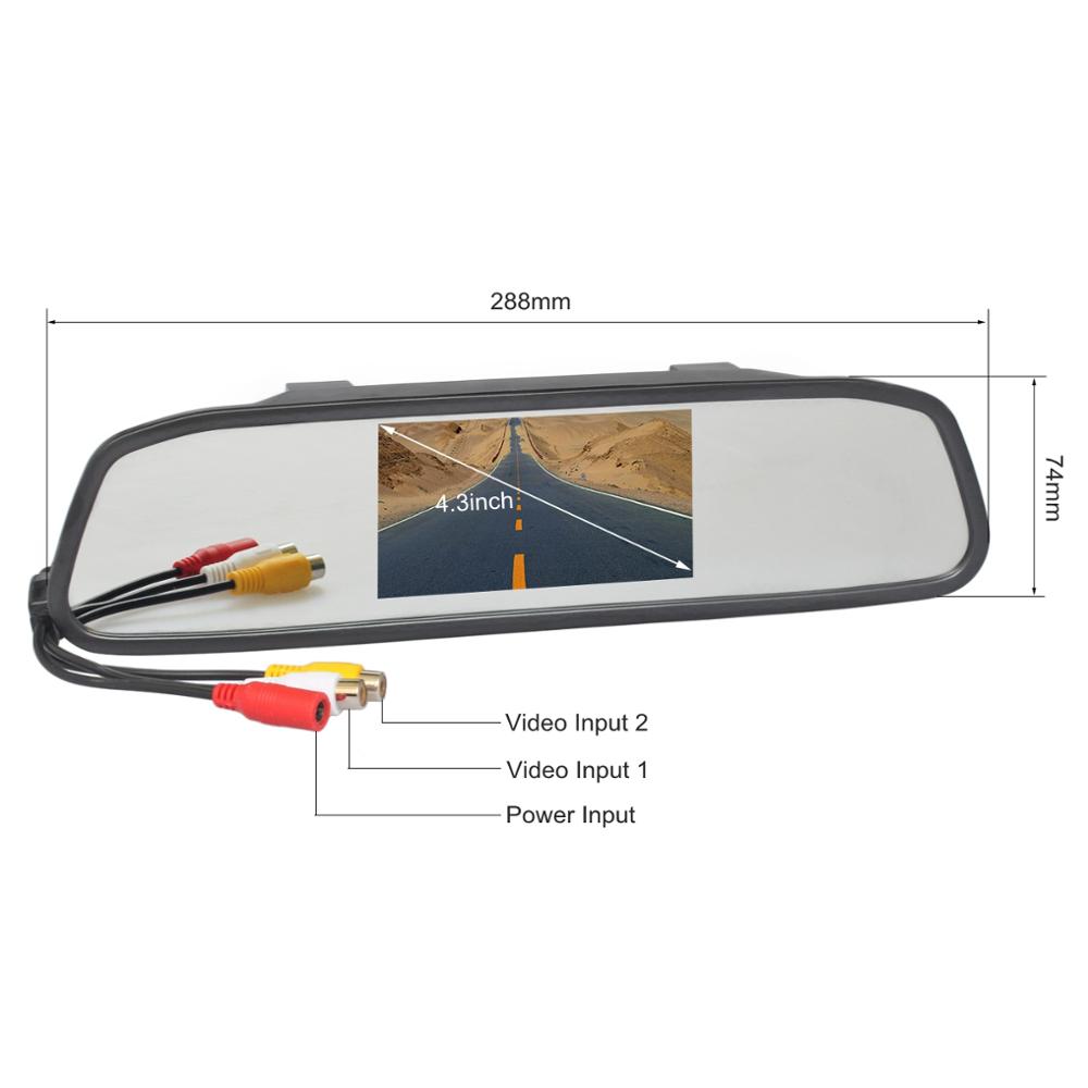 SMALUCK 4.3 inç TFT LCD Ekran  - Dash Cam Mirror Backup Camera incelemesi ve fiyatı