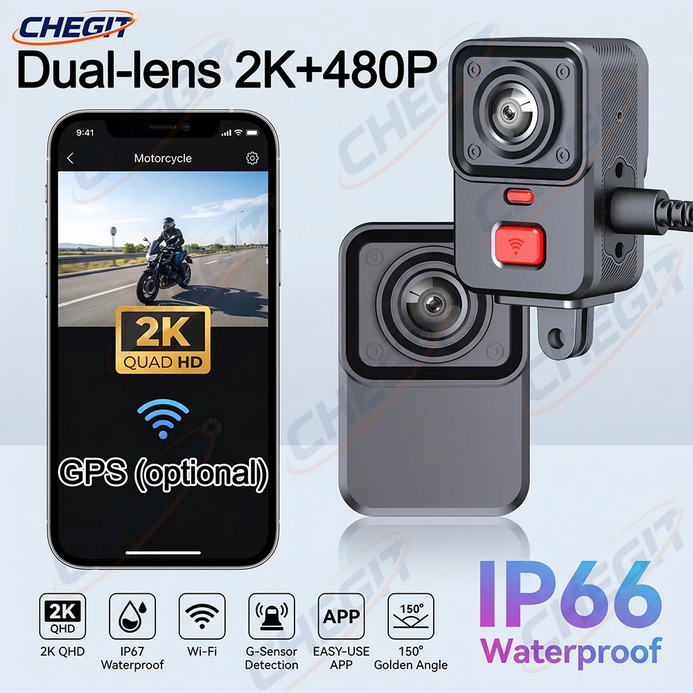 2K Çift Lensli HD Motosiklet S - Dash Cam 2K Dual Lens incelemesi ve fiyatı