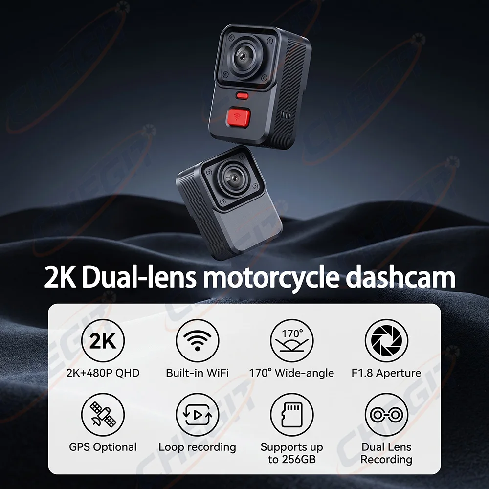 2K Çift Lensli HD Motosiklet S - Dash Cam 2K Dual Lens incelemesi ve fiyatı